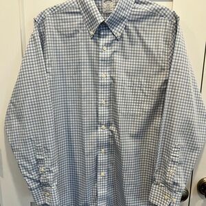 Brooks Brothers Light Blue Plaid Shirt